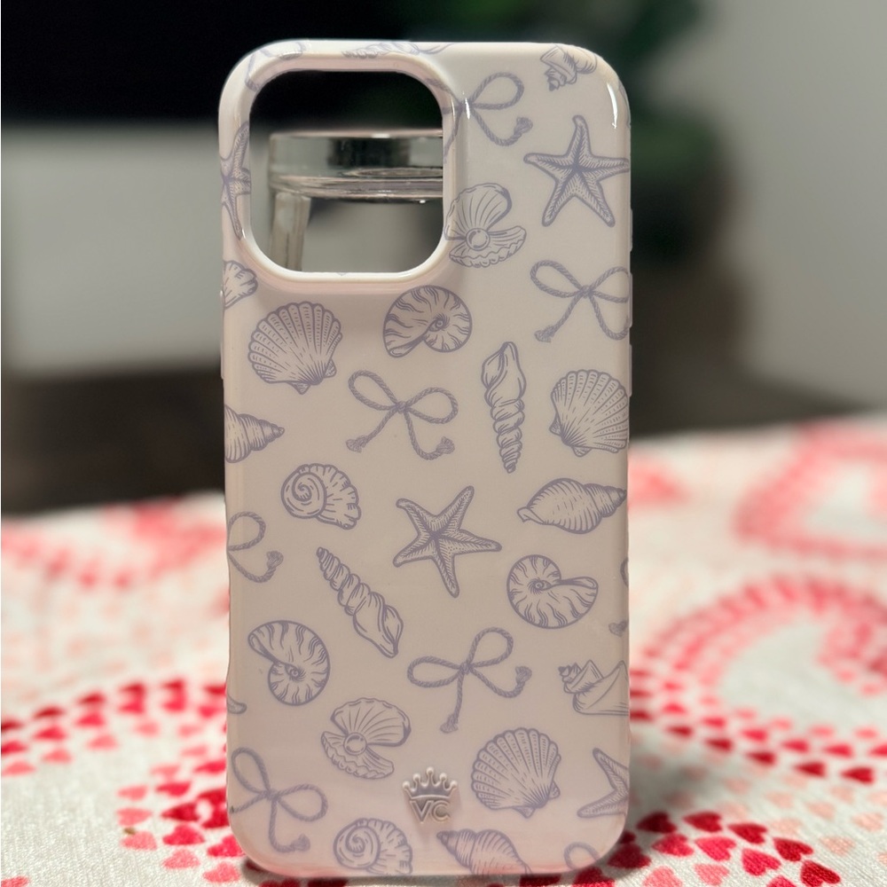 Velvet Caviar Seashell Pattern Phone Case iPhone 16 Pro Max